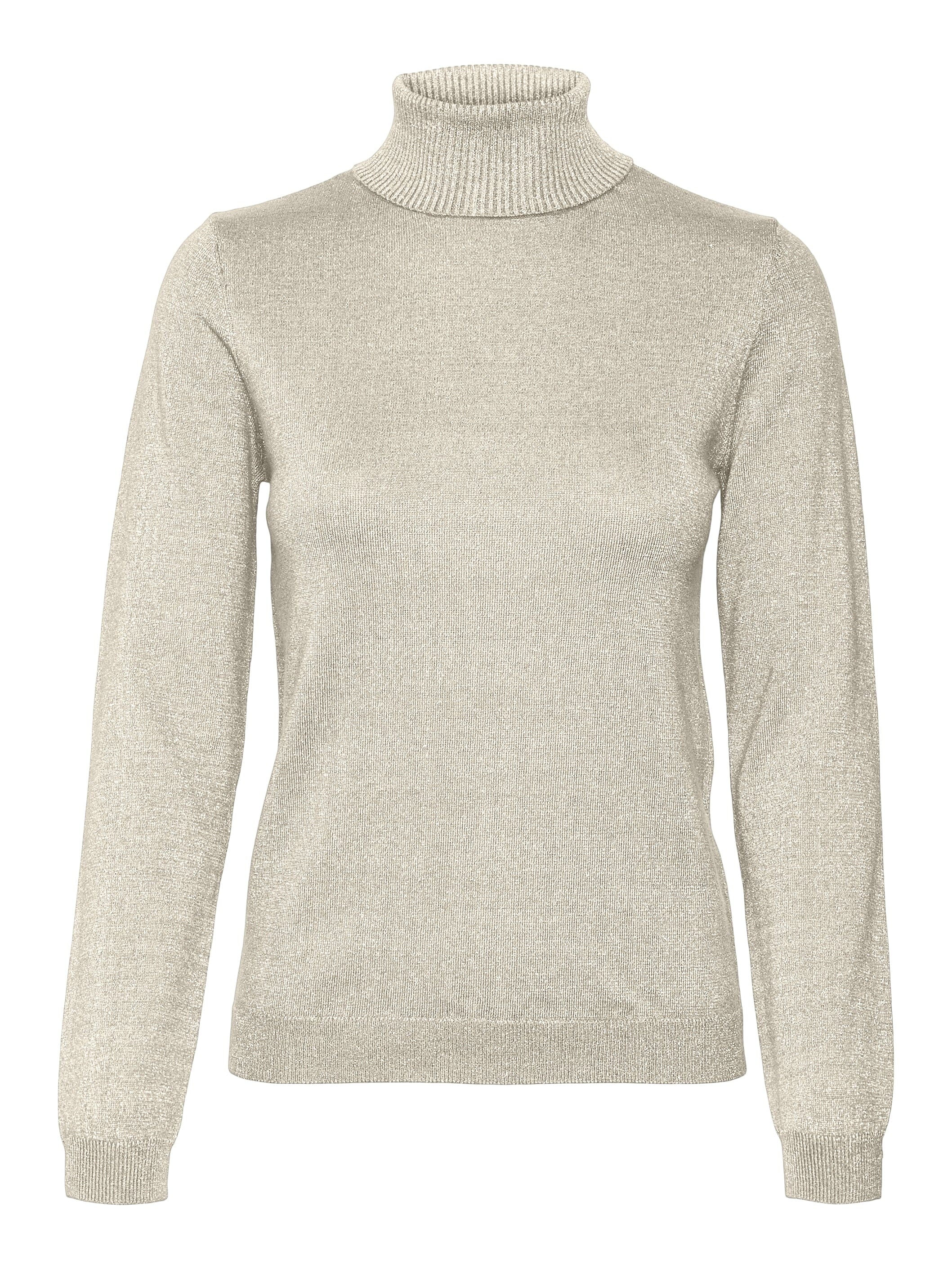 Vero Moda Happy Shine Rollneck Birch Silver Lurex The White Room