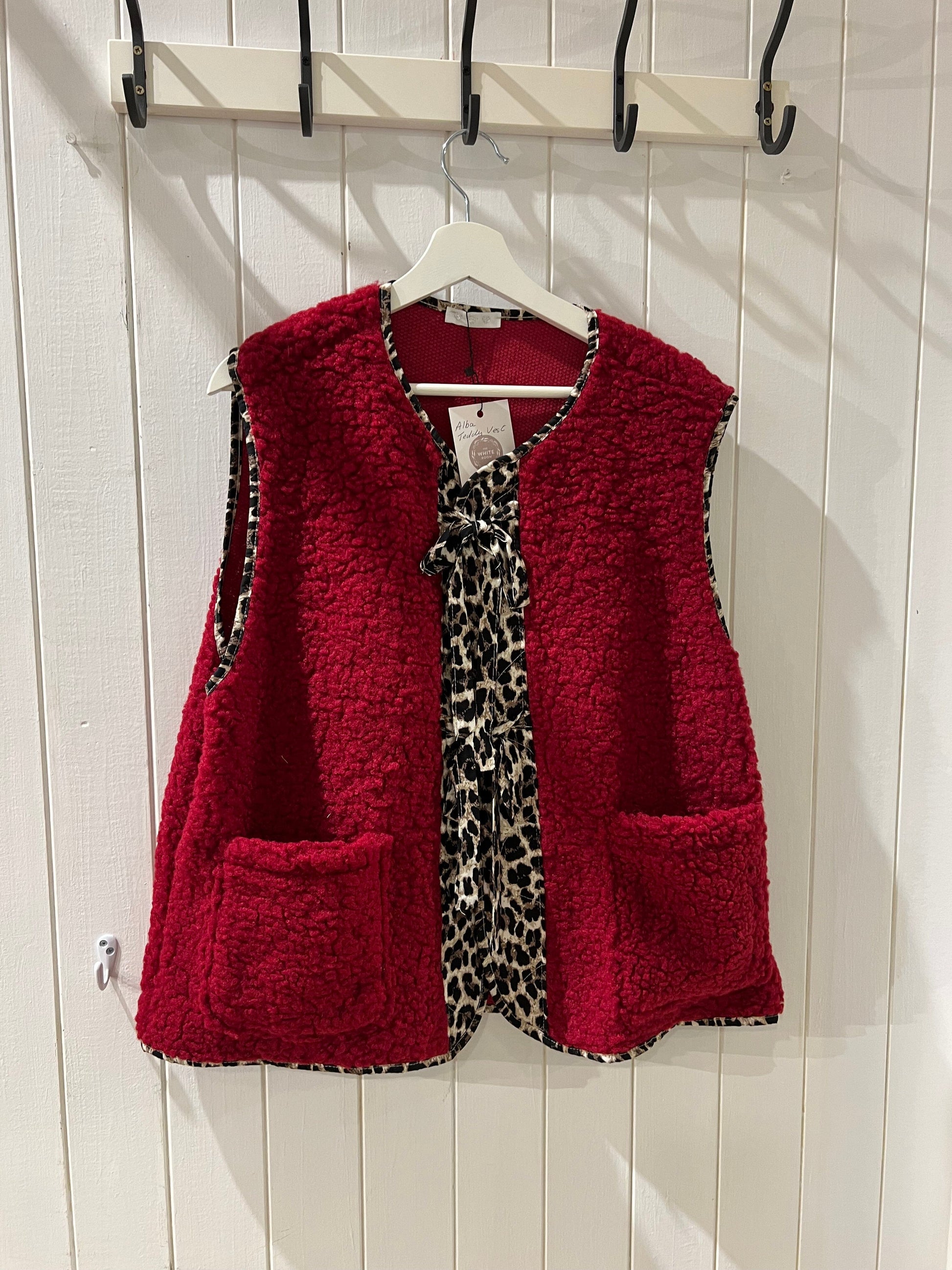 Alba Teddy Fleece | 6 Colours Jacket Parisienne Collection Red 