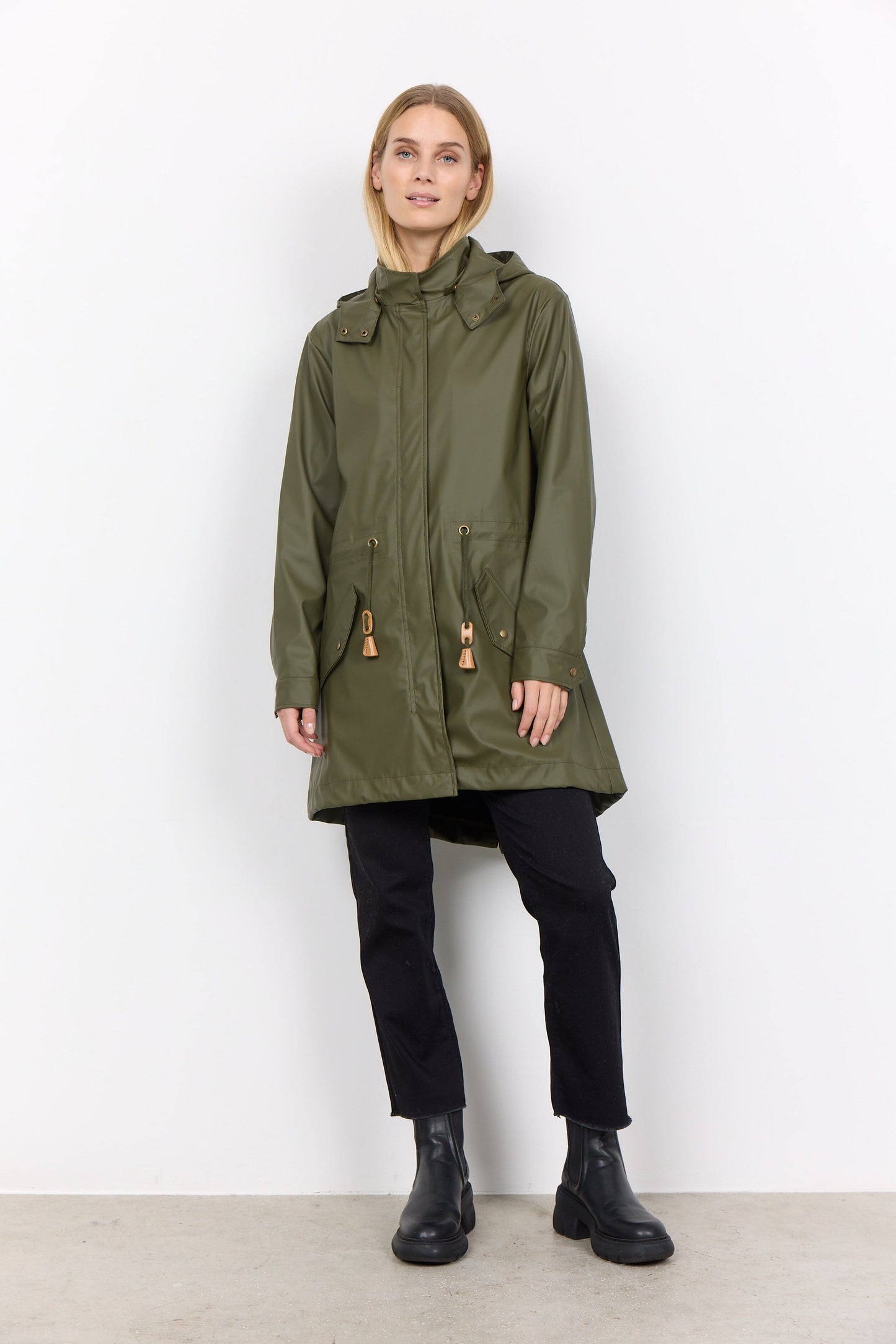 Alexa Coat | Olive Coat Soya Concept 