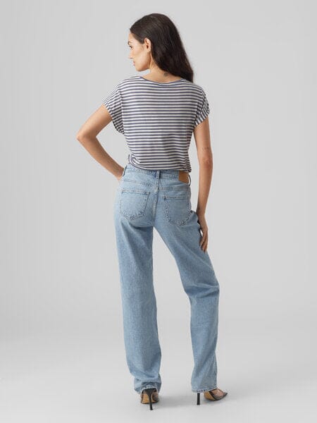 Ava Stripe Top | China Blue Shirts & Tops Vero Moda 