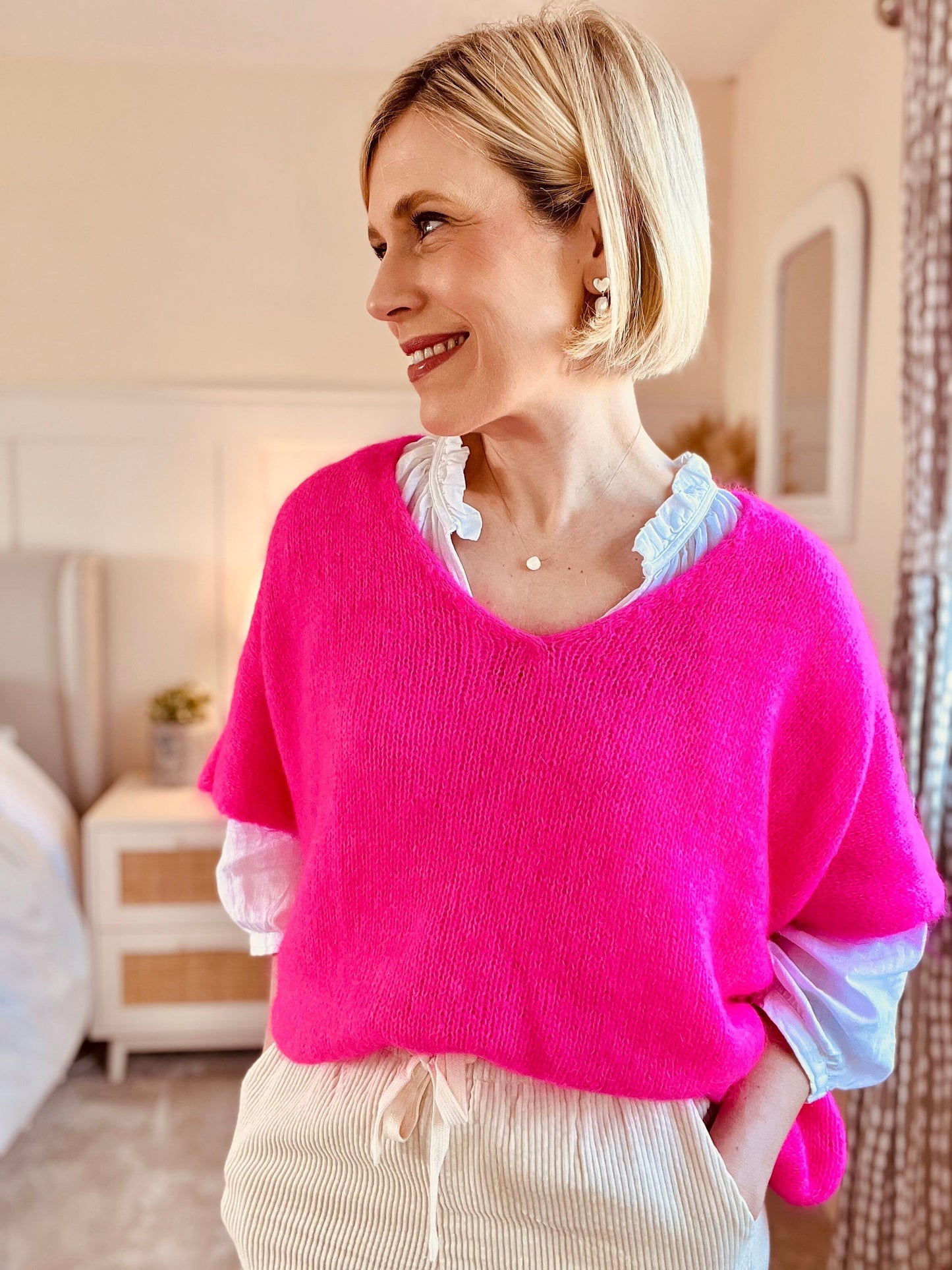 Beau Mohair Jumper | 14 Colours Jumper London Collection Hot Pink 