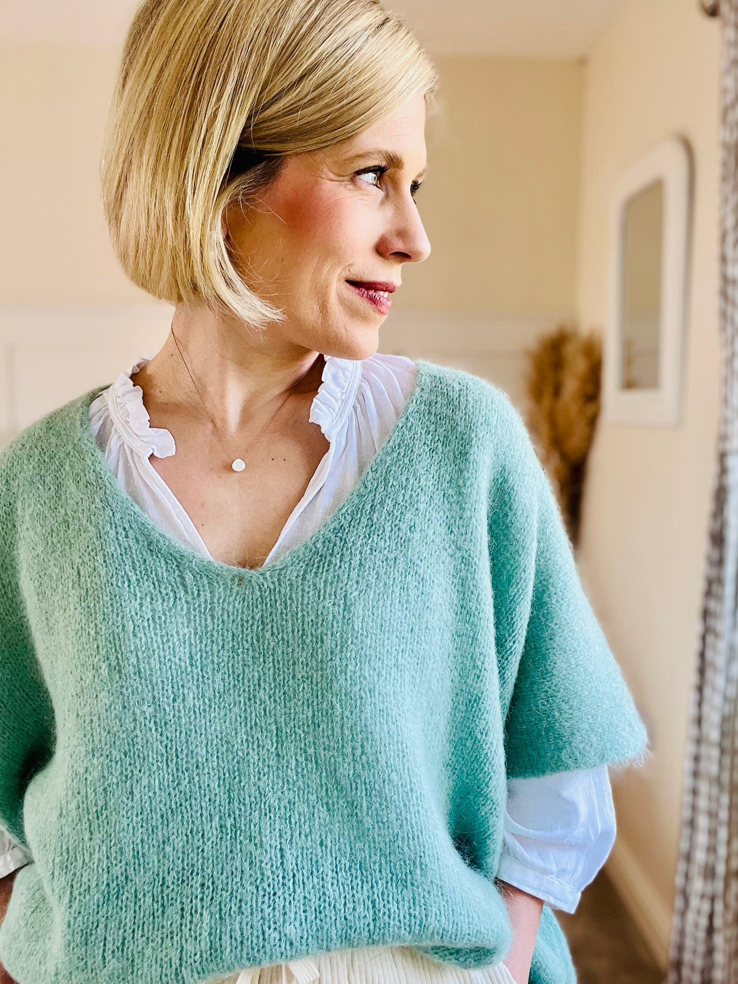 Beau Mohair Jumper | 14 Colours Jumper London Collection Sage Green 