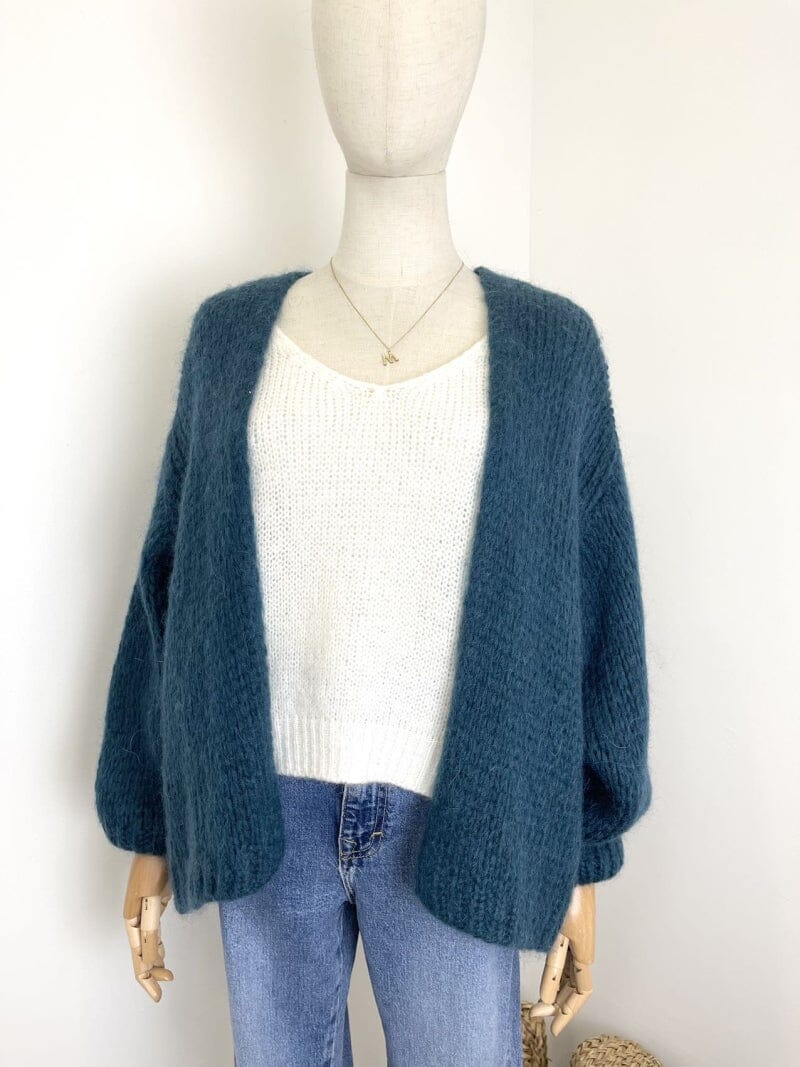 Cassidy Cardigan | 7 Colours Vest Parisienne Collection Petrol Blue 