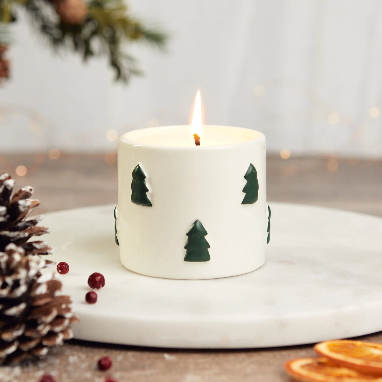 Christmas Spruce Candle | Winter Pine Candle Zesty Lemons 