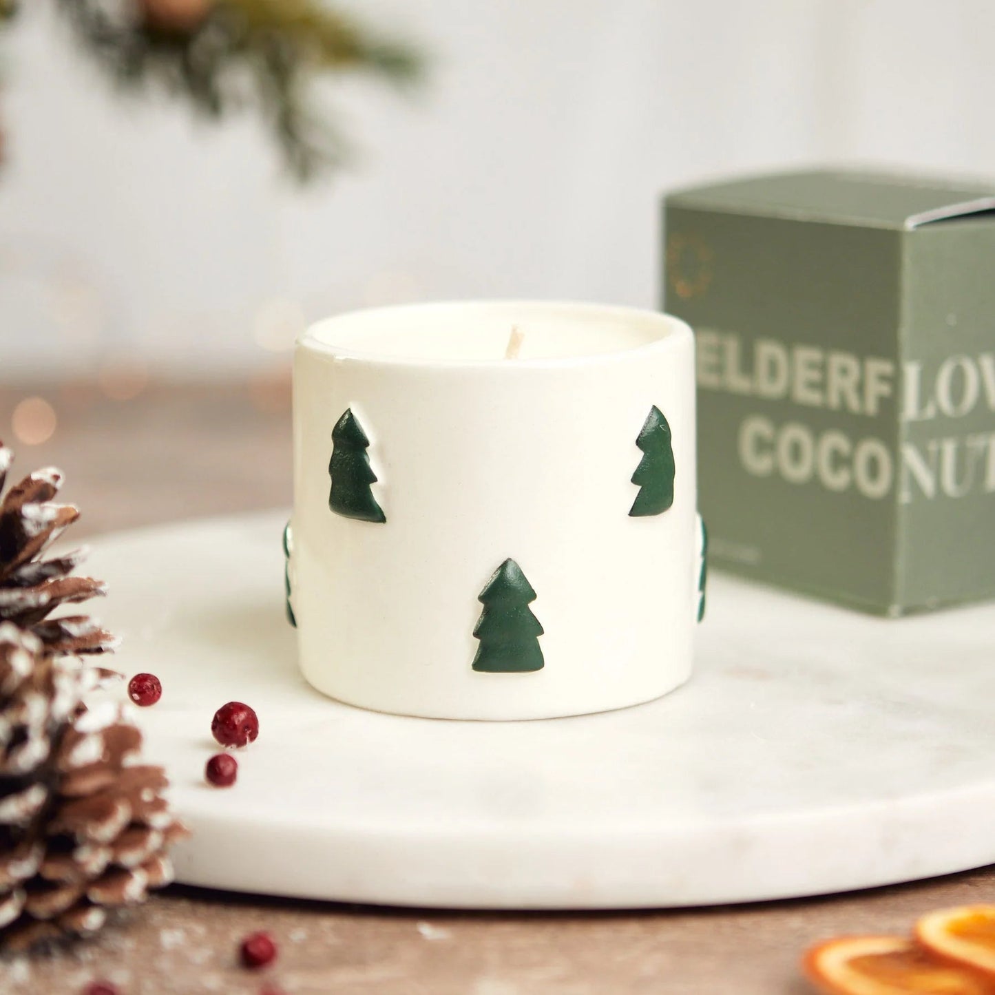 Christmas Spruce Candle | Winter Pine Candle Zesty Lemons 