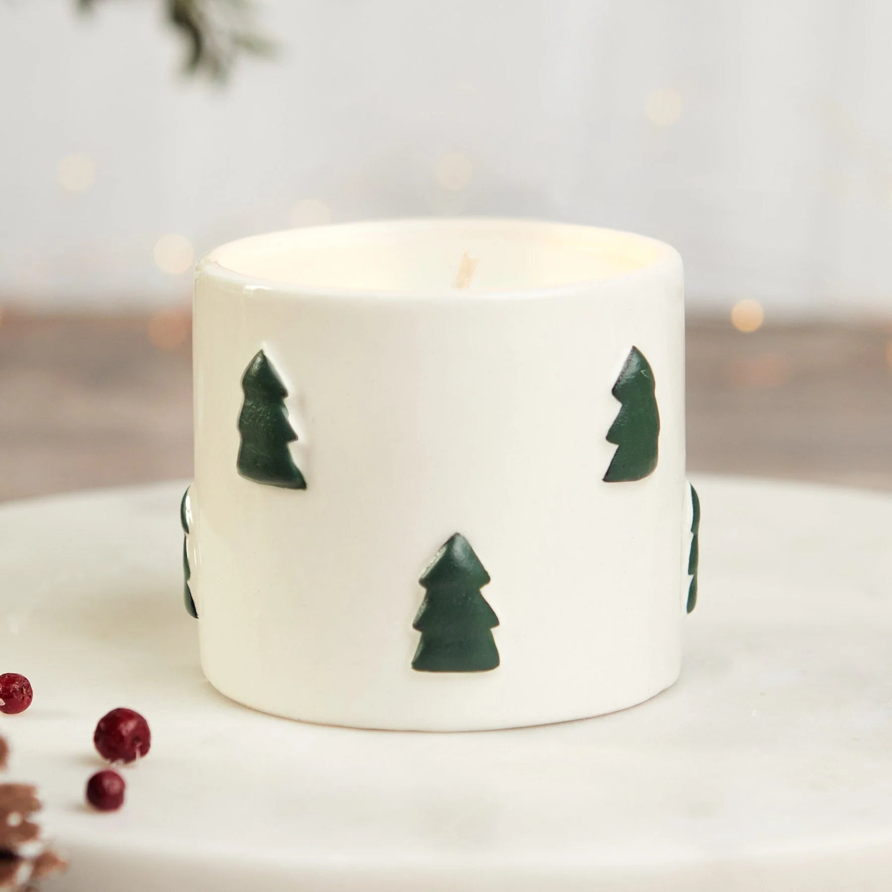 Christmas Spruce Candle | Winter Pine Candle Zesty Lemons 