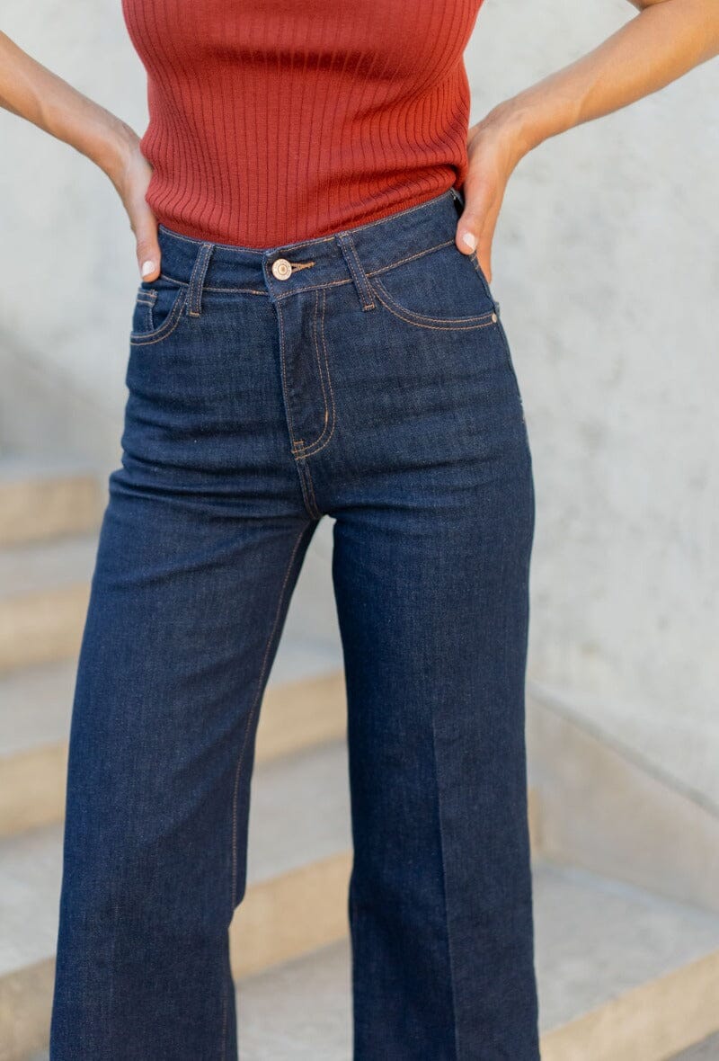 Cleo Wide Leg Jeans | 4 Colours Jeans Parisienne Collection 