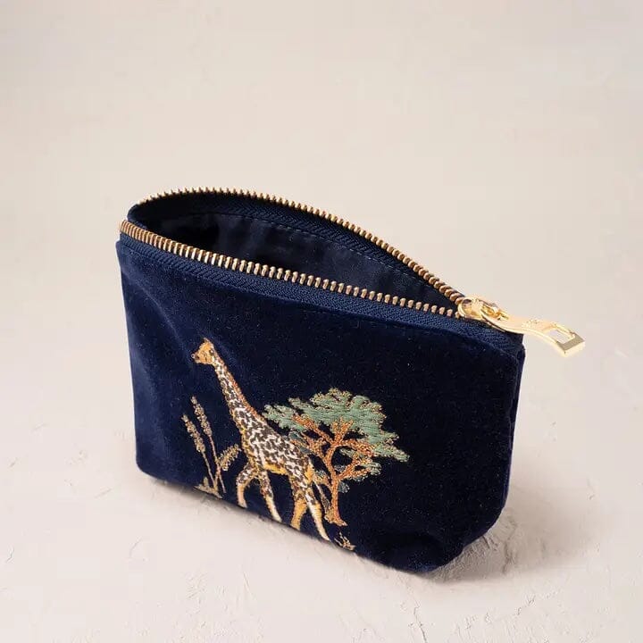 Coin Purse | Giraffe Herd | Navy Purse Elizabeth Scarlett 