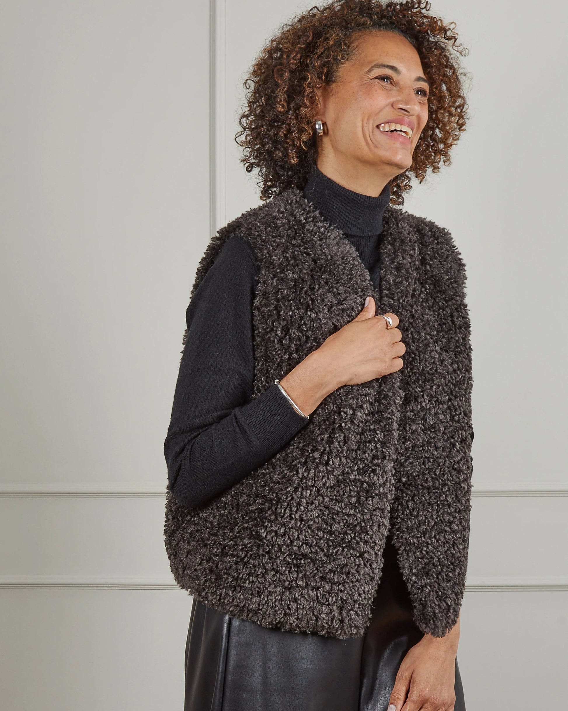 Daisy Gilet | Cocoa Gilet Chalk 