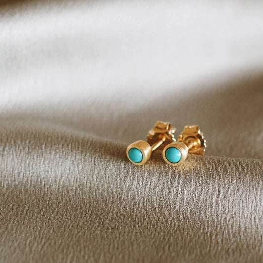 December Birthstone Stud Earrings | Turquoise Earrings Wanderlust Life 