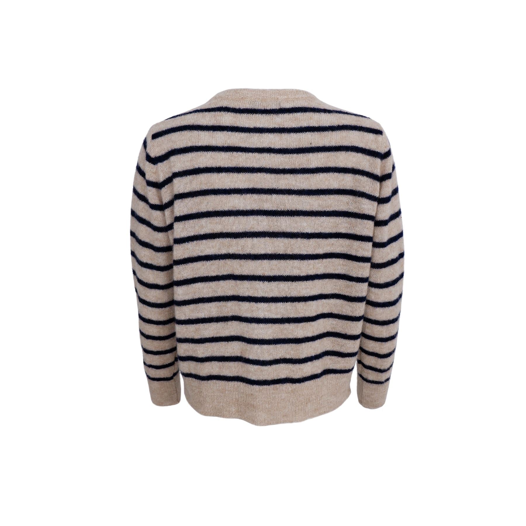 Dell Stripe Cardigan | Navy Cardigan Black Colour 