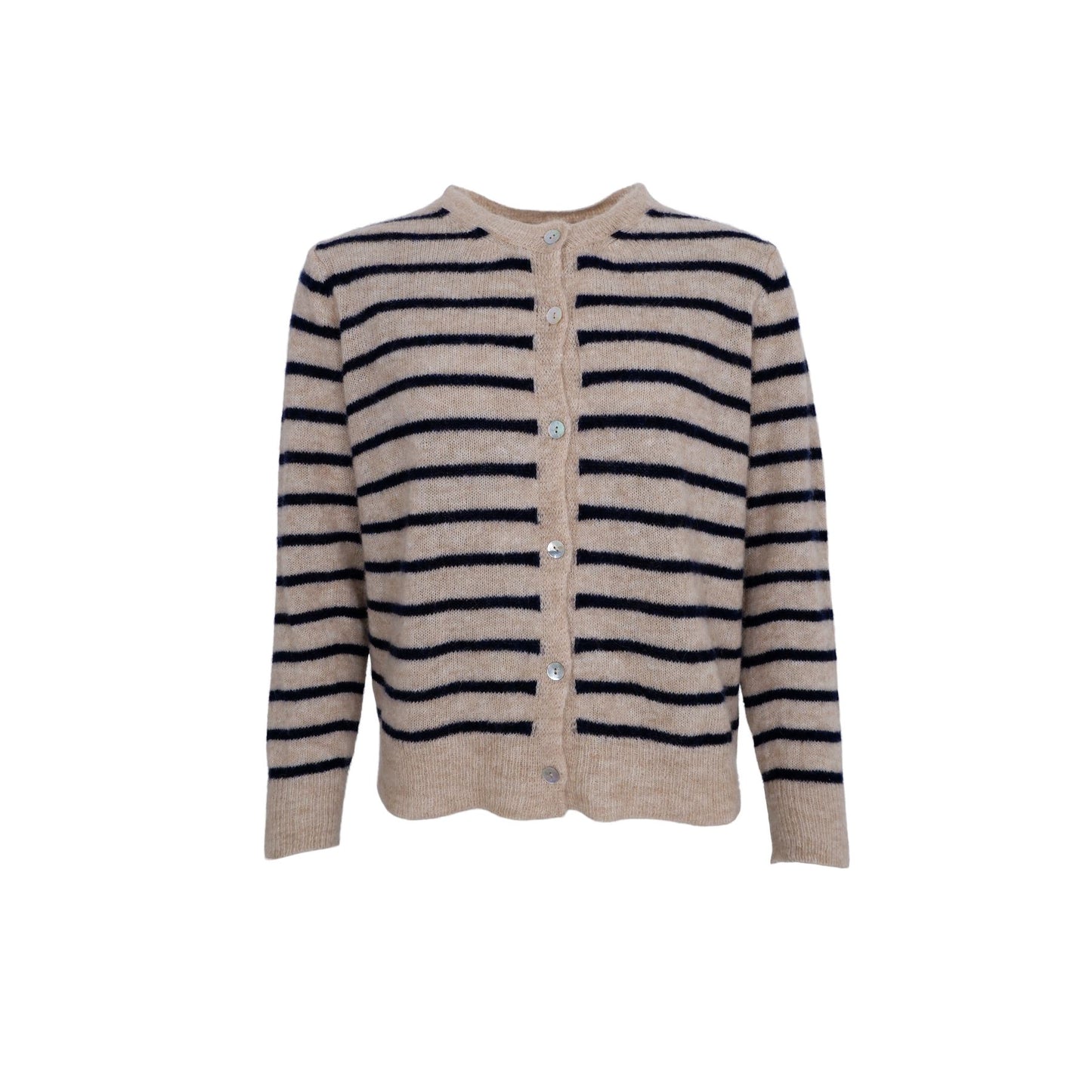 Dell Stripe Cardigan | Navy Cardigan Black Colour 