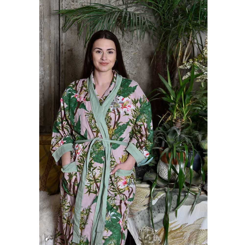 Dressing Gown | Pink Stargazer Dressing Gown Powell Craft 