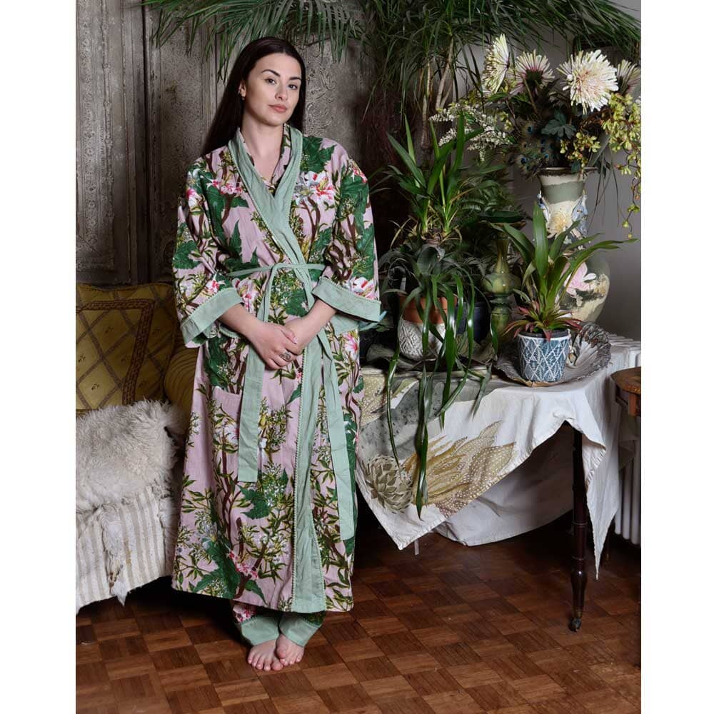 Dressing Gown | Pink Stargazer Dressing Gown Powell Craft 