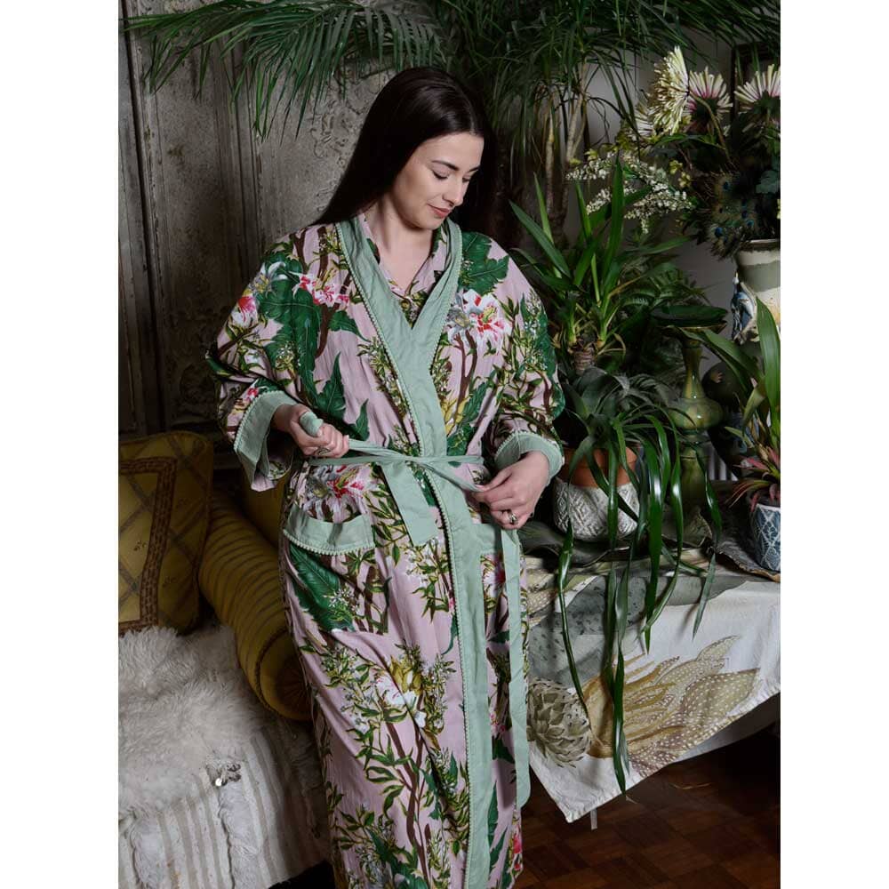 Dressing Gown | Pink Stargazer Dressing Gown Powell Craft 