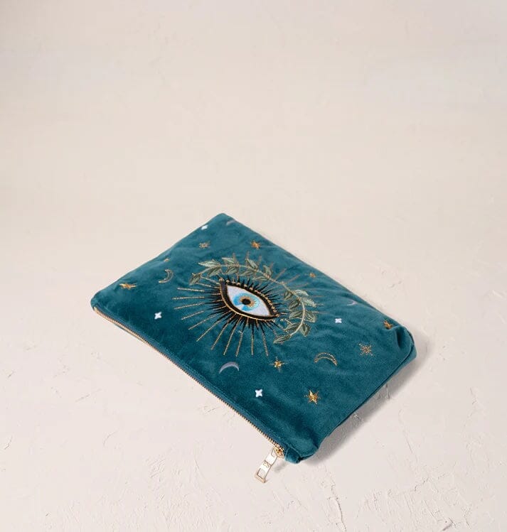 Everyday Pouch | Celestial Eye | Rich Blue Purse Elizabeth Scarlett 