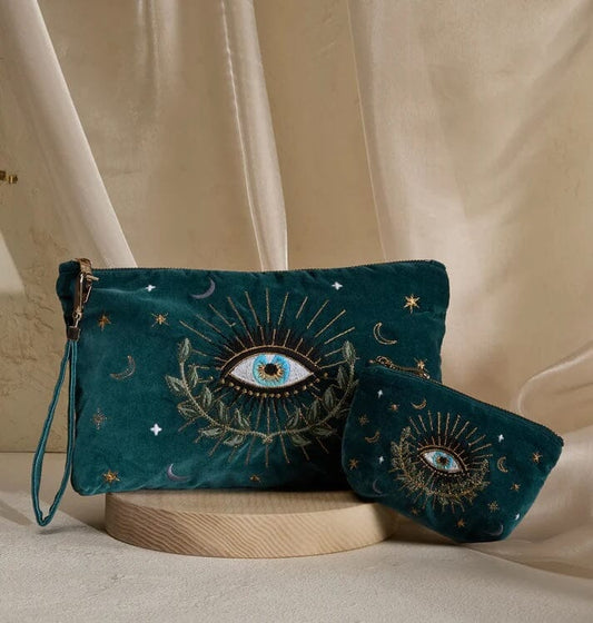 Everyday Pouch | Celestial Eye | Rich Blue Purse Elizabeth Scarlett 