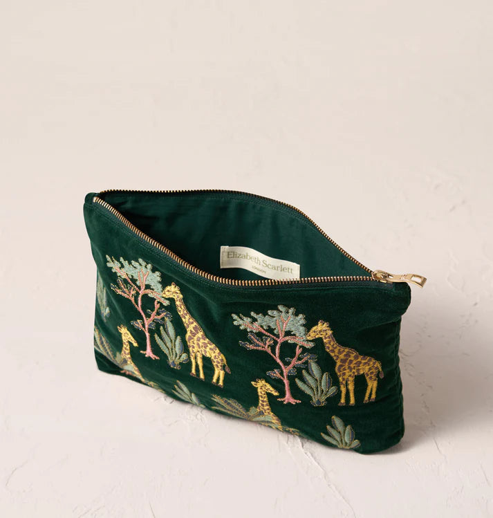 Everyday Velvet Pouch | Giraffe | Forest Pouch Elizabeth Scarlett 