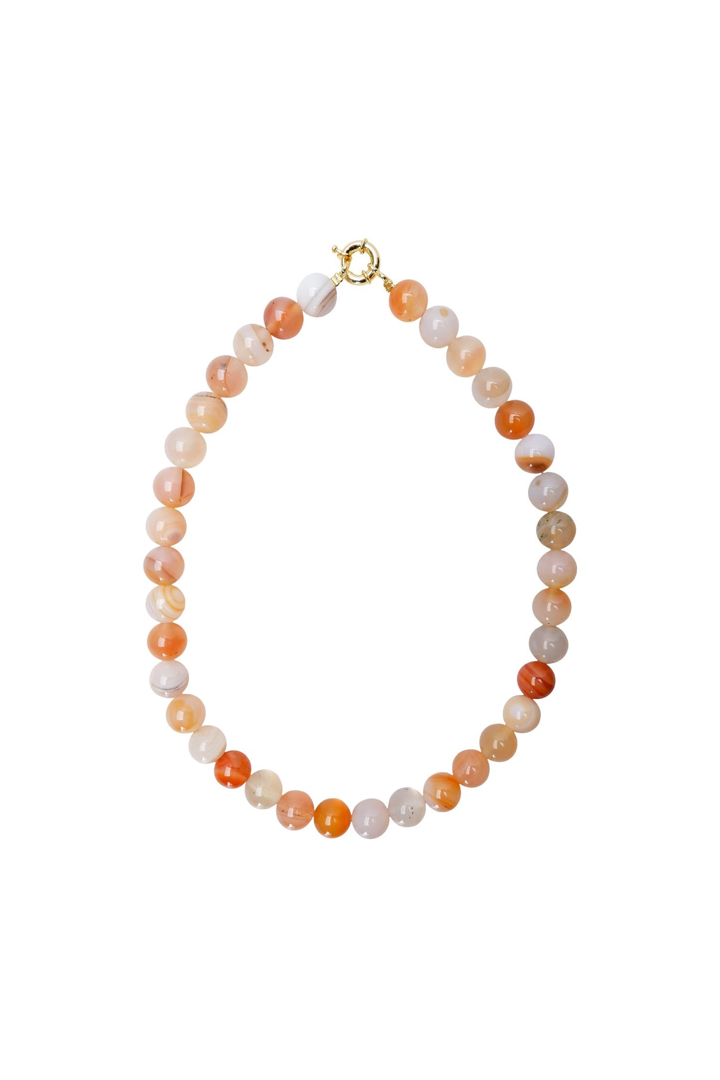 Ezra Necklace | Orange Necklace Black Colour 