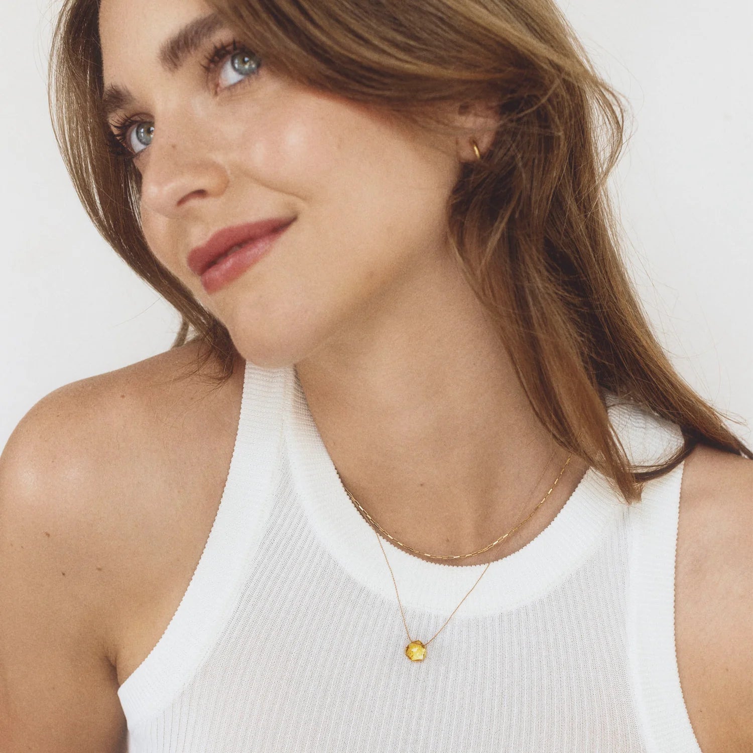 Fine Cord Necklace | Citrine Necklaces Wanderlust Life 