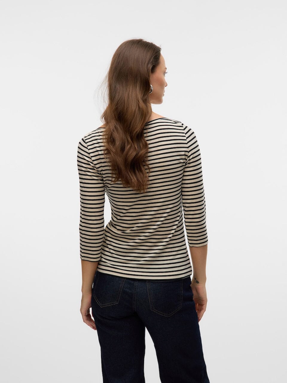 Fiona Boatneck Top | Birch/Black Shirts & Tops Aware 