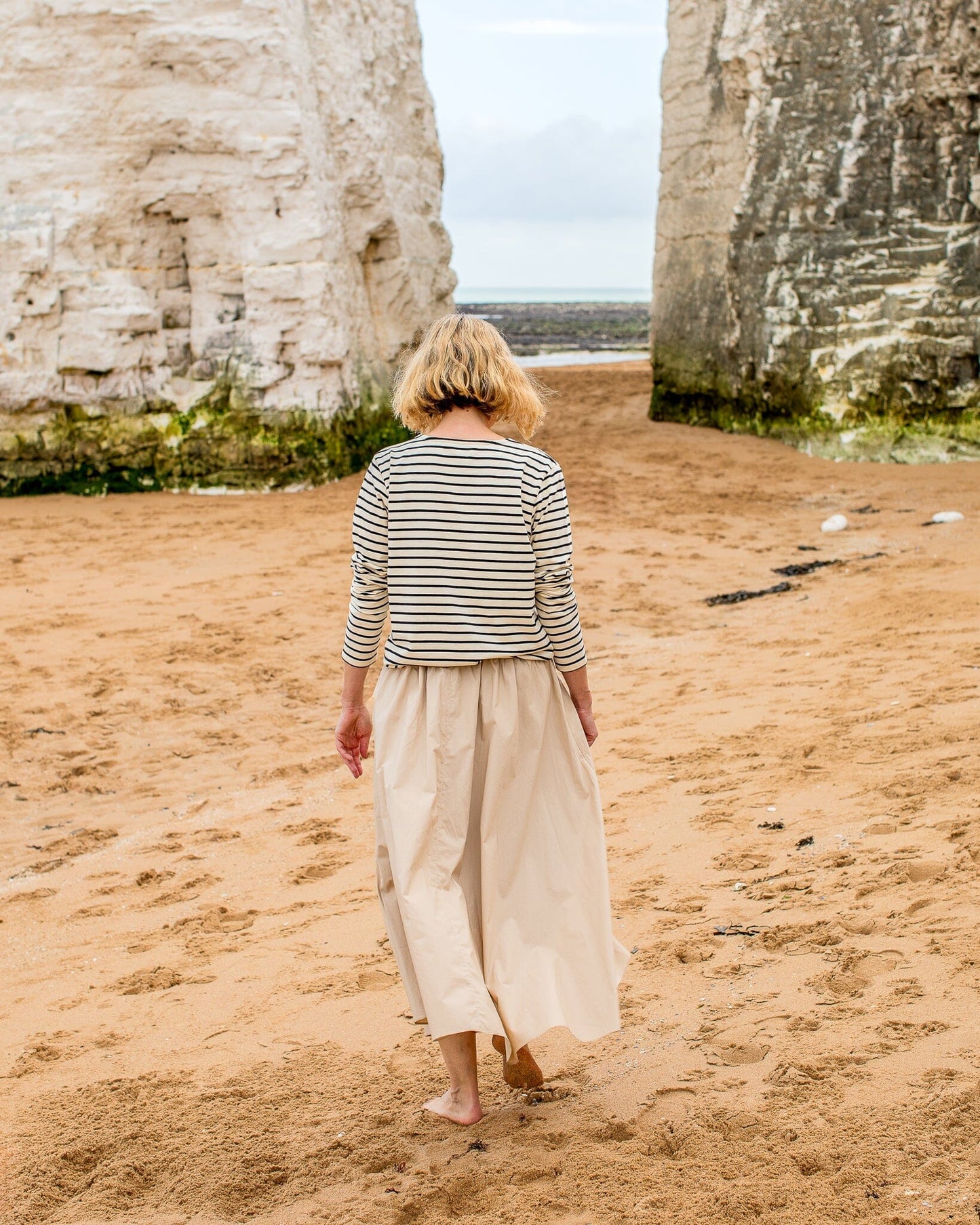 Fleur Stripe T Shirt | Black/Cream Shirts & Tops Chalk 