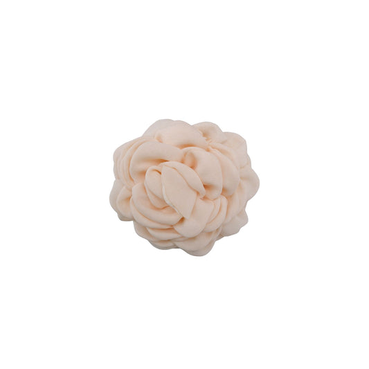 Flower Brooch | Creme Hair Clip Black Colour 