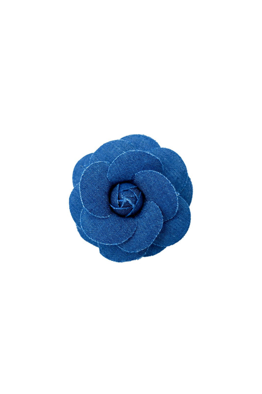 Flower Brooch | Denim Brooch Black Colour 