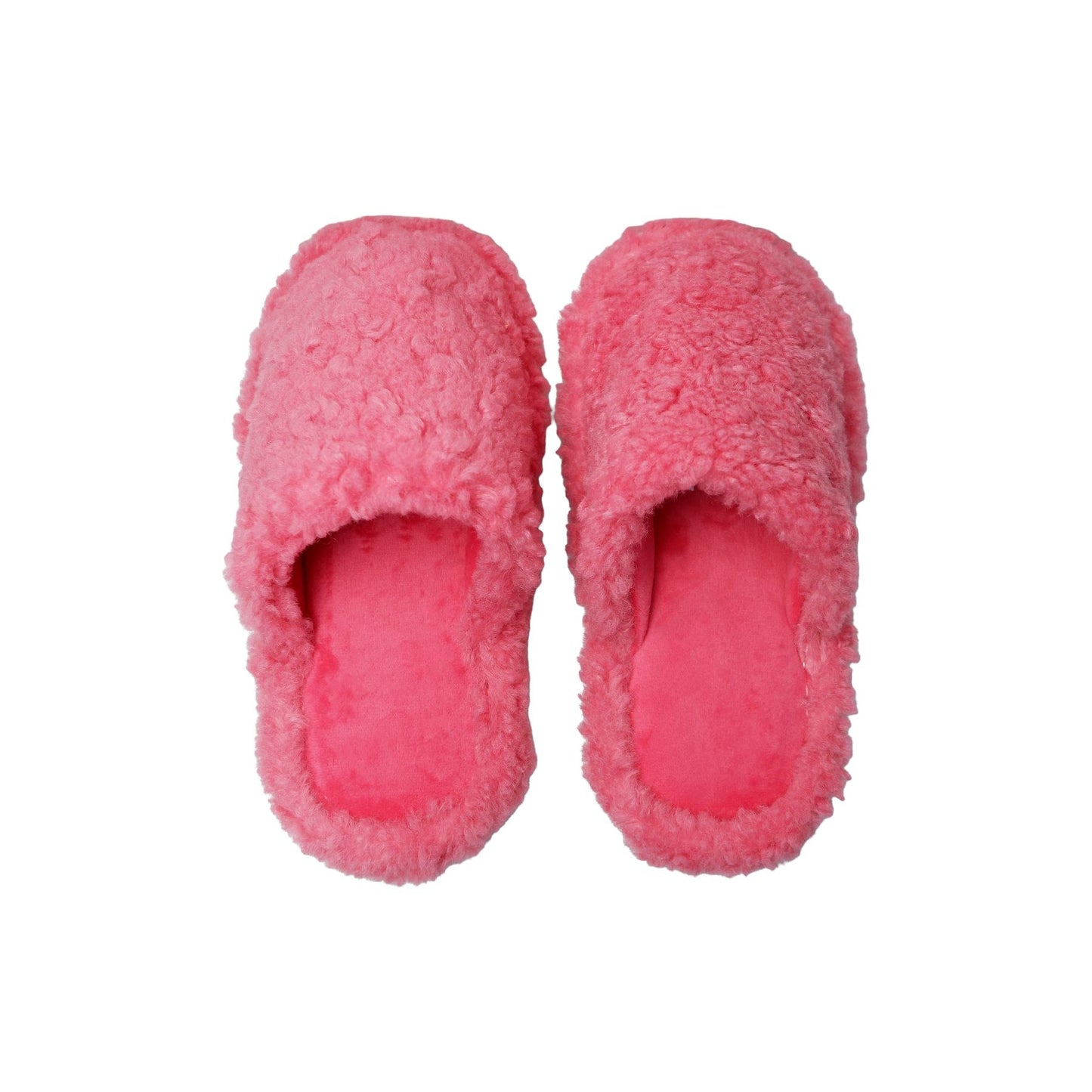 Fluffy Boucle Slippers | Coral Slippers Black Colour 