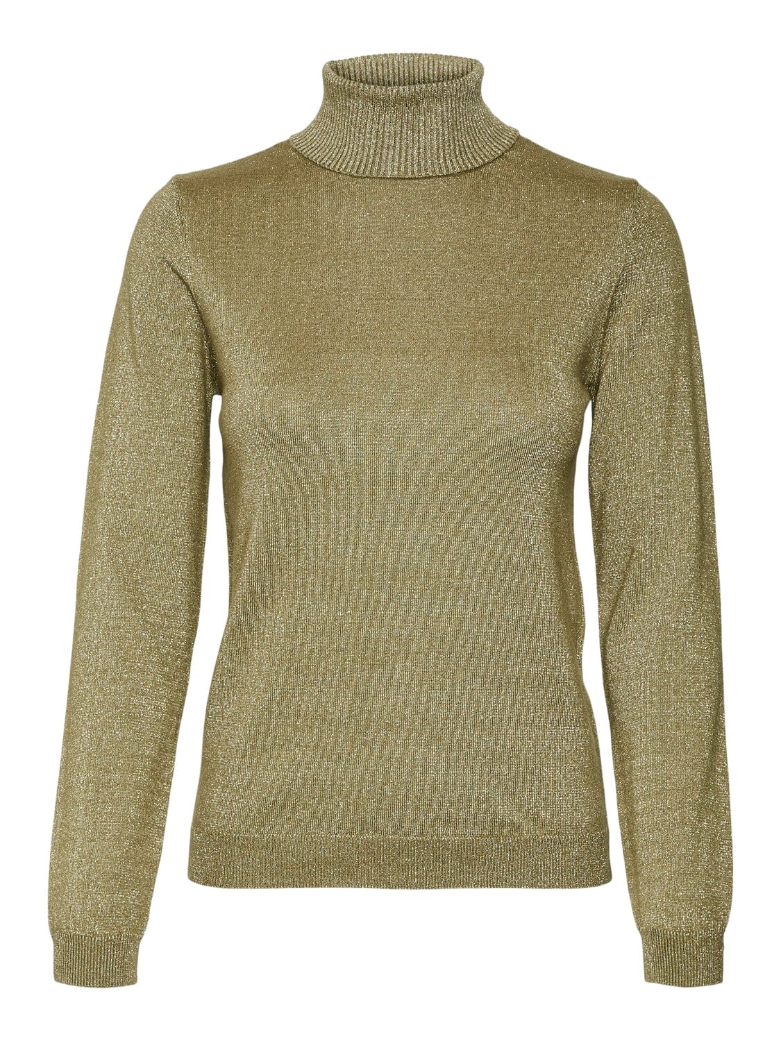 Happy Shine Rollneck | Dried Herb/Gold Lurex Shirts & Tops Vero Moda 