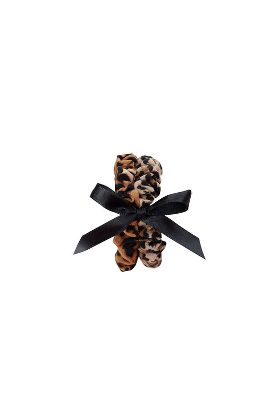 Haven Leo Mini Scrunchie | Leo Mix Hair Accessories Black Colour 