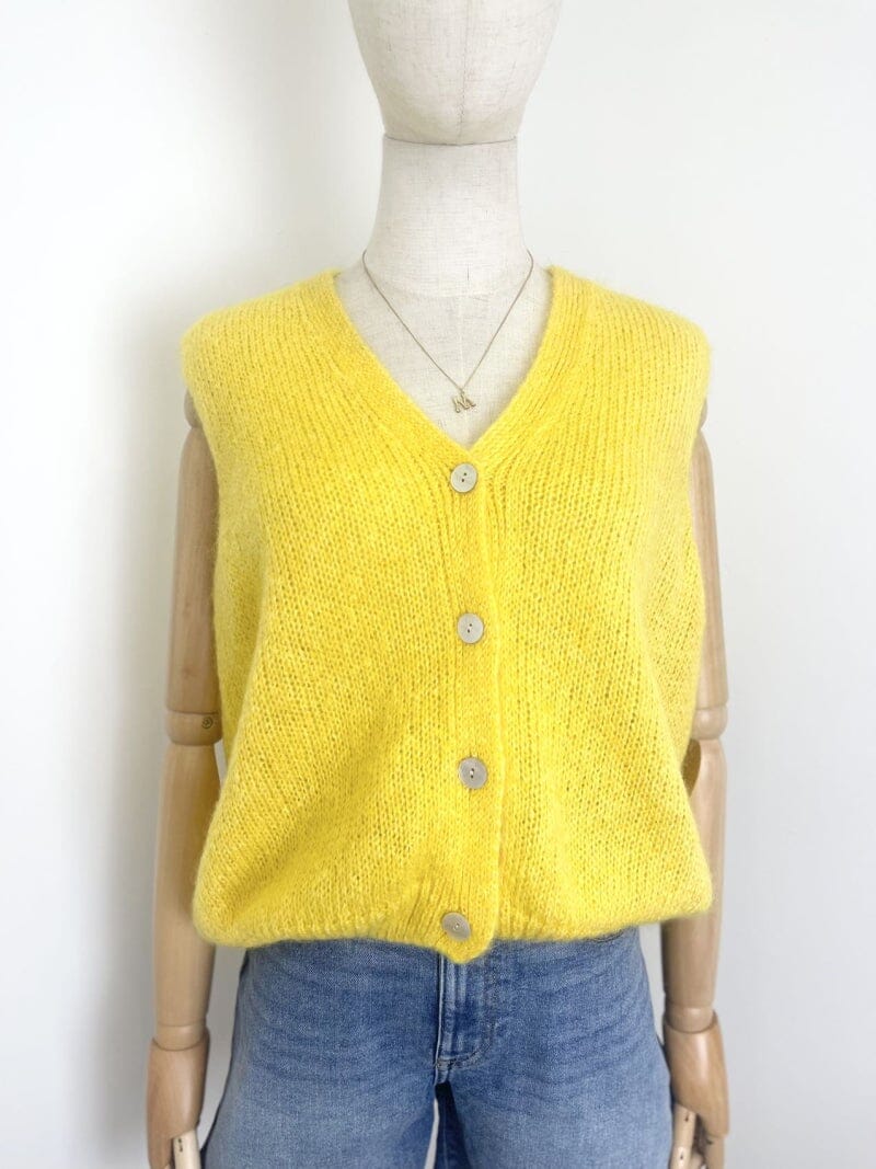 Joy Mohair Vest | Multiple Colours Vest Parisienne Collection Blazing Yellow 