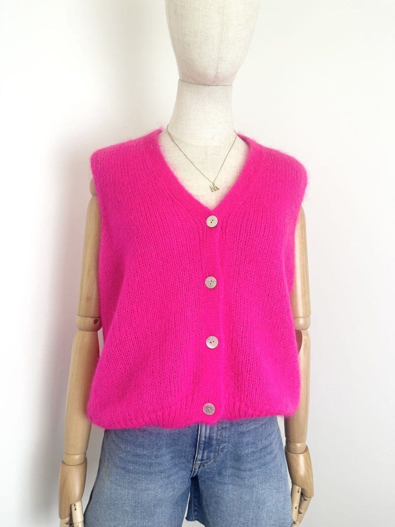 Joy Mohair Vest | Multiple Colours Vest Parisienne Collection Fuchsia 