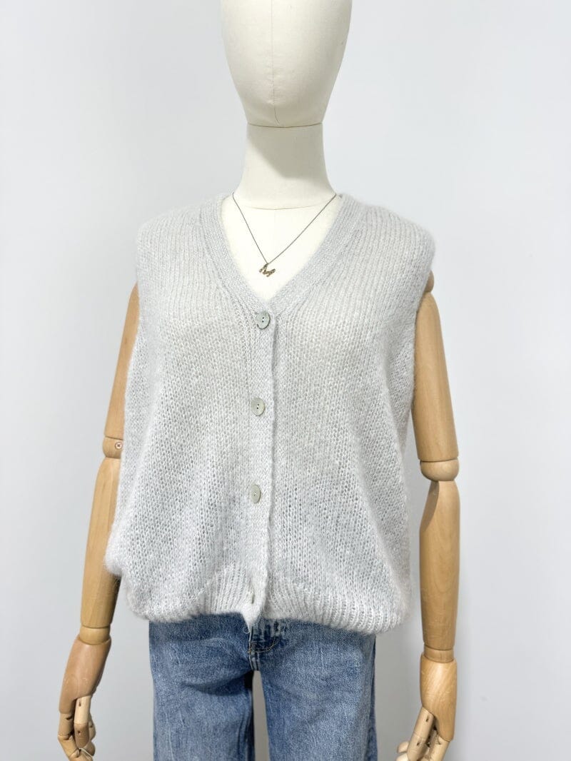 Joy Mohair Vest | Multiple Colours Vest Parisienne Collection Pearl Grey 