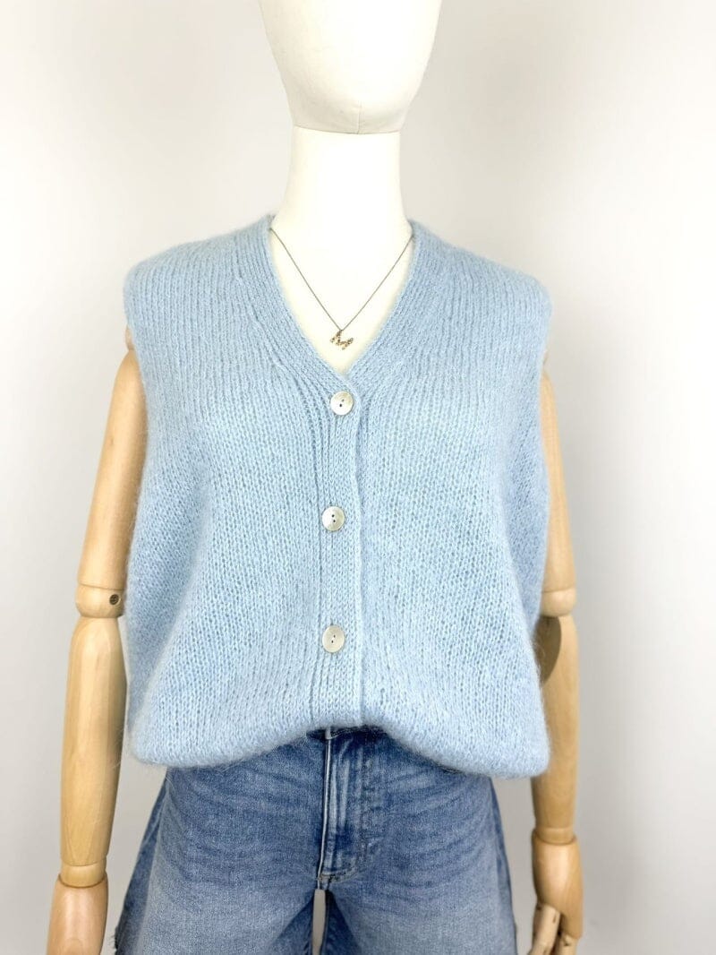 Joy Mohair Vest | Multiple Colours Vest Parisienne Collection Sky Blue 