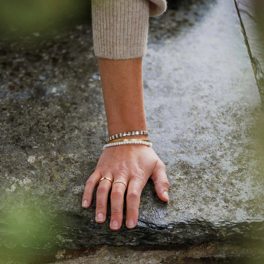 Kai Beaded Bracelet | Mother of Pearl Wanderlust Life 