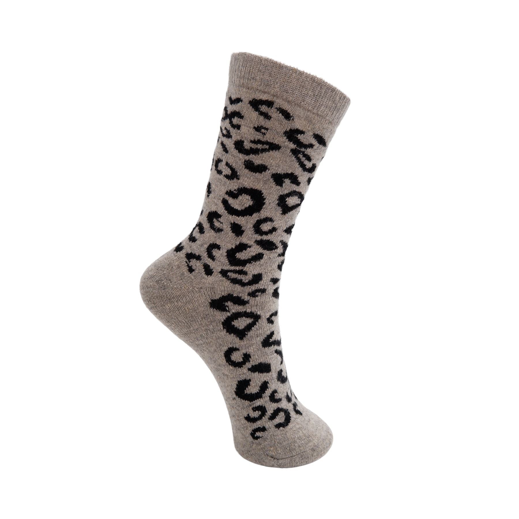 Kaleen Wool Sock | 2 Colours Socks Black Colour Light Grey 