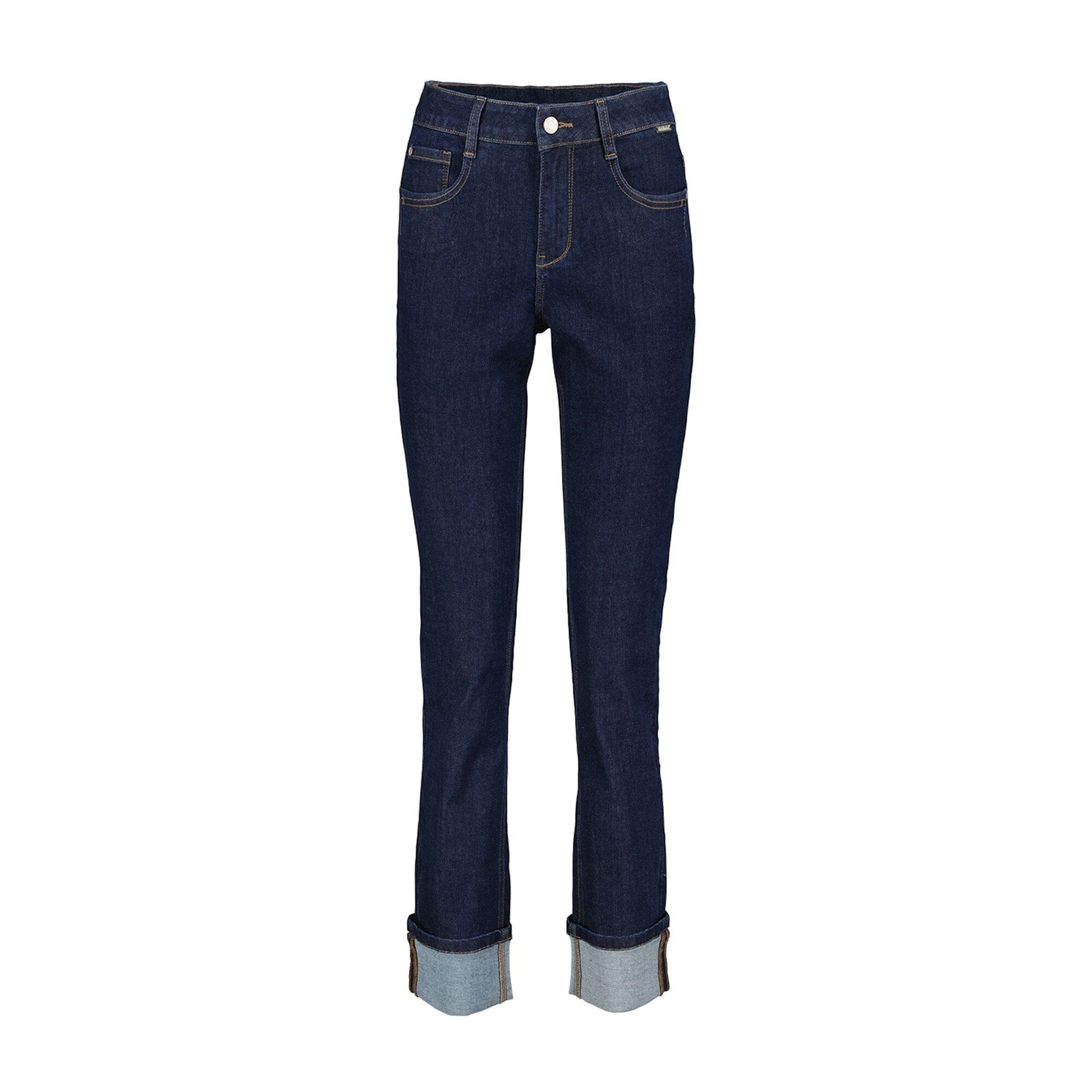 Kate Jeans | Dark Blue Pants Red Button 