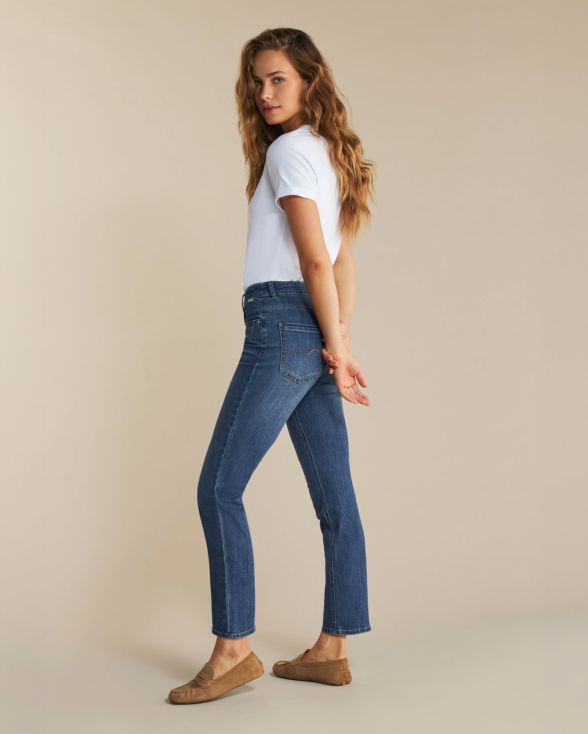 Kate Jeans | Stone Used Pants Red Button 