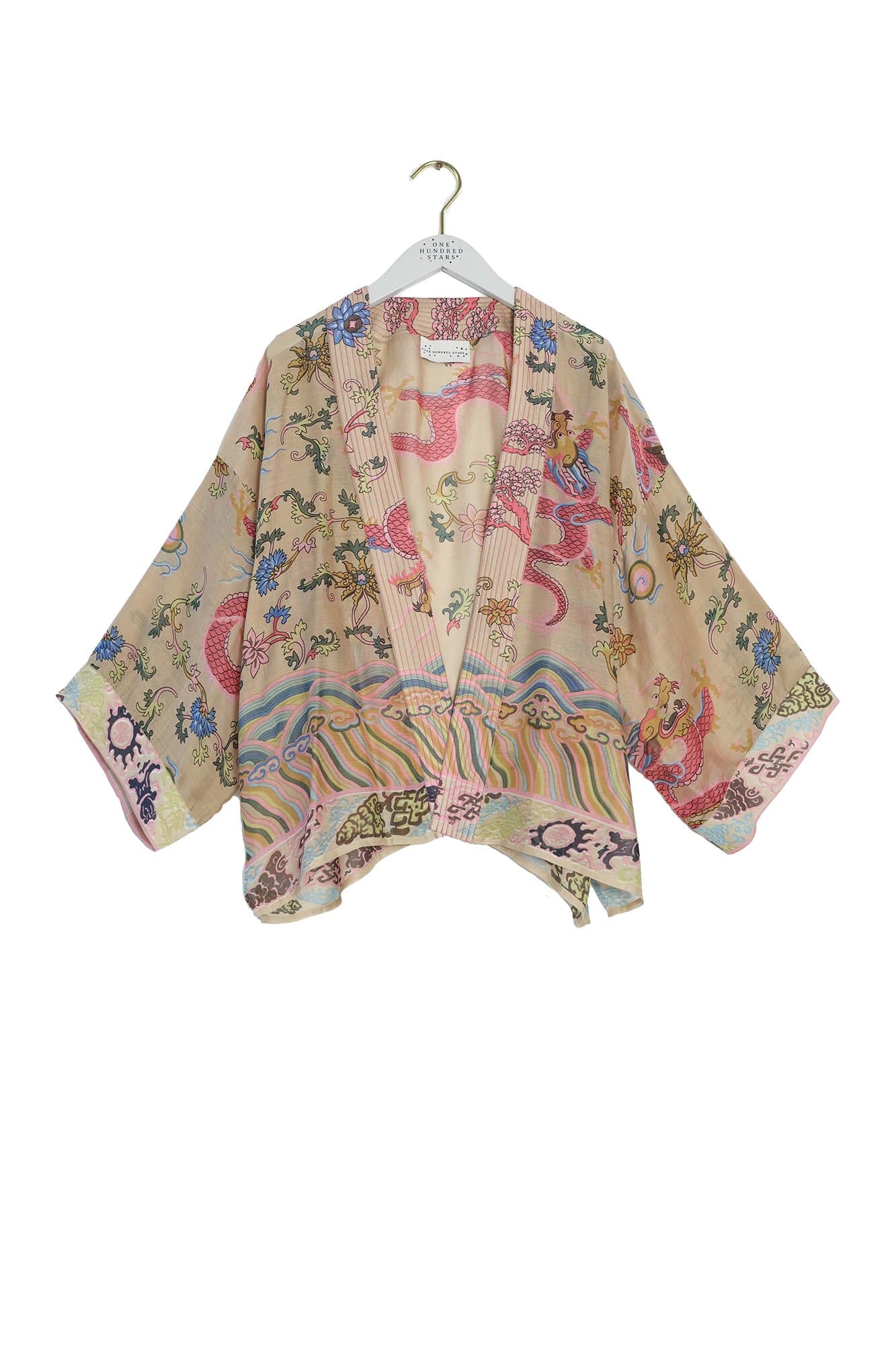 Kimono | Dragon | Sand Casual Kimonos One Hundred Stars 