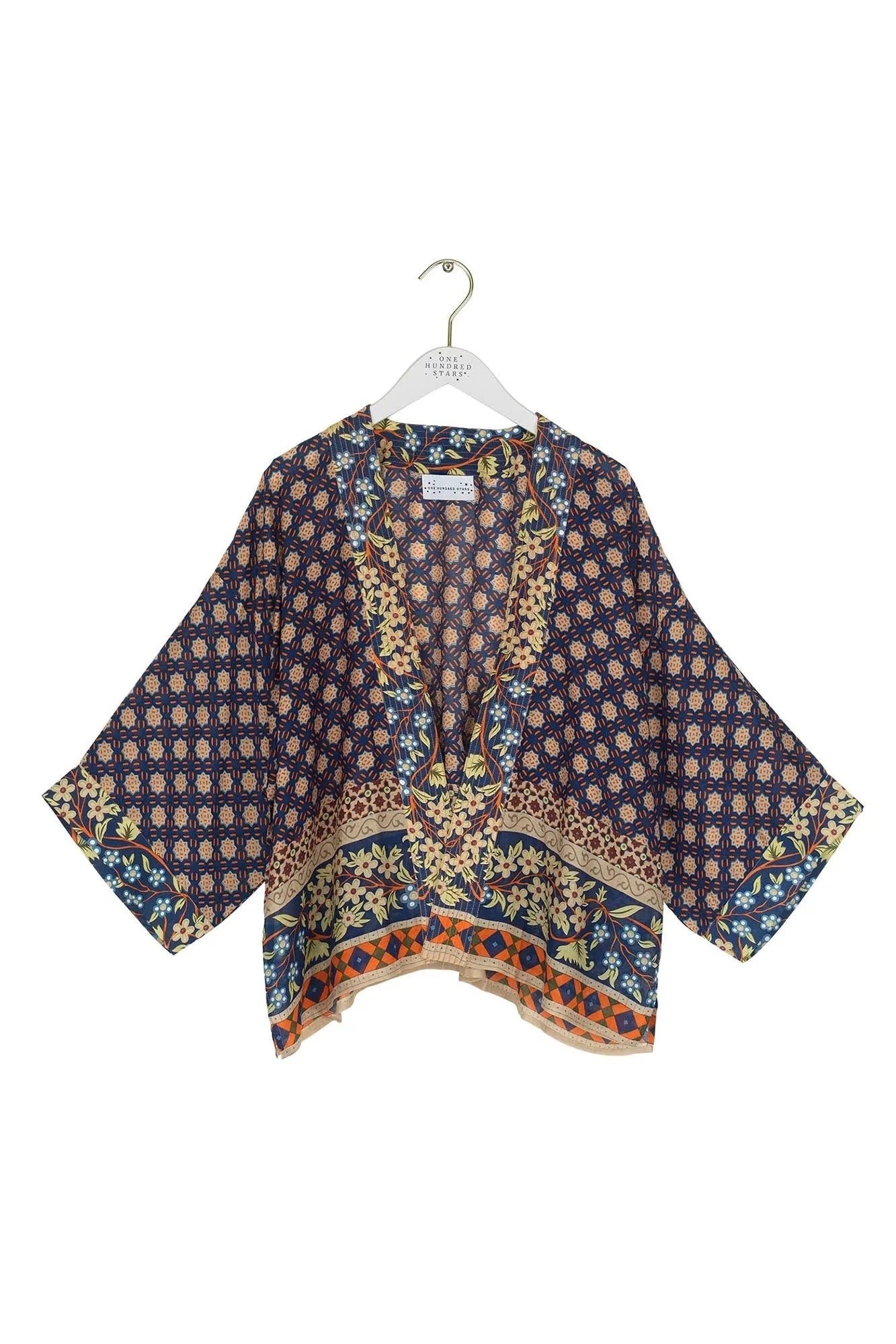 Kimono | Moorish | Blue Casual Kimonos One Hundred Stars 