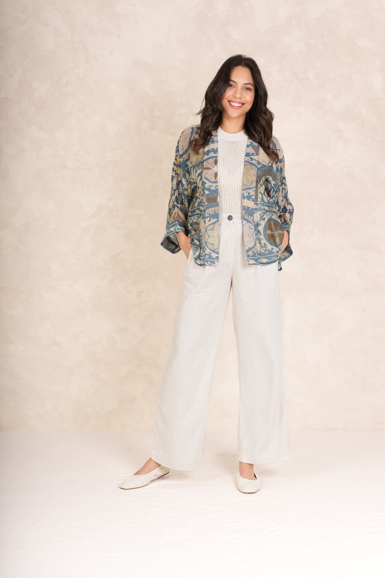 Kimono | Susani | Blue Casual Kimonos One Hundred Stars 