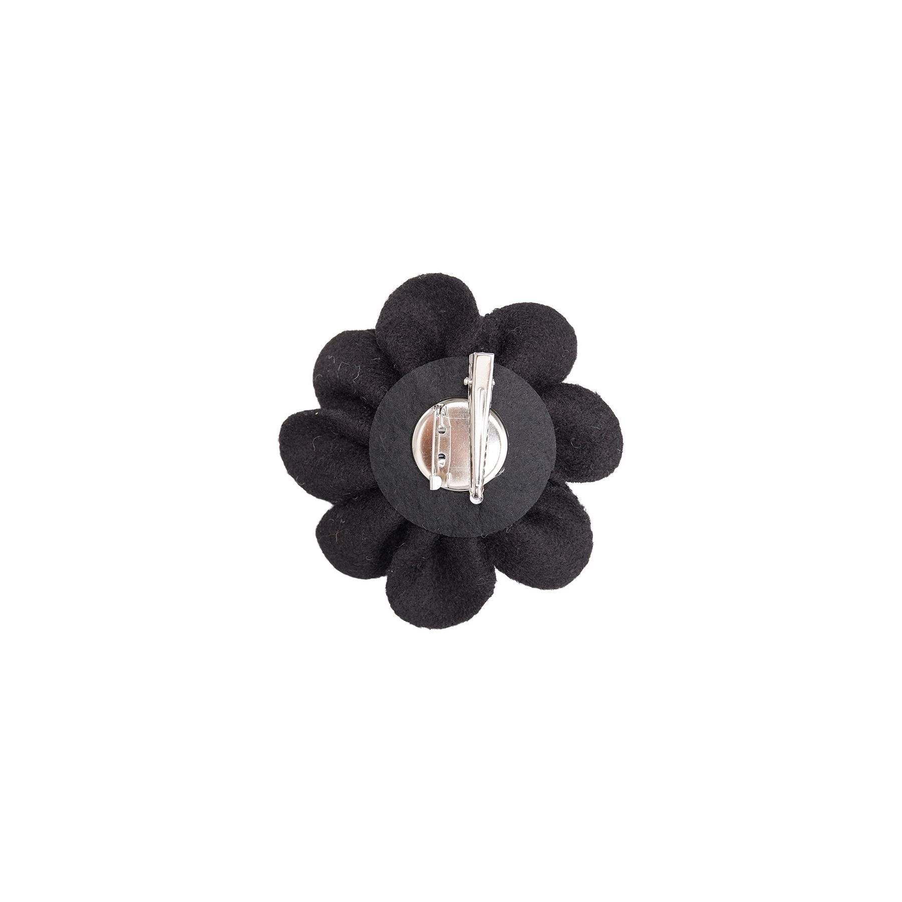 Kita 2 in 1 Big Flower Brooch | 2 Colours Hair Accessories Black Colour 