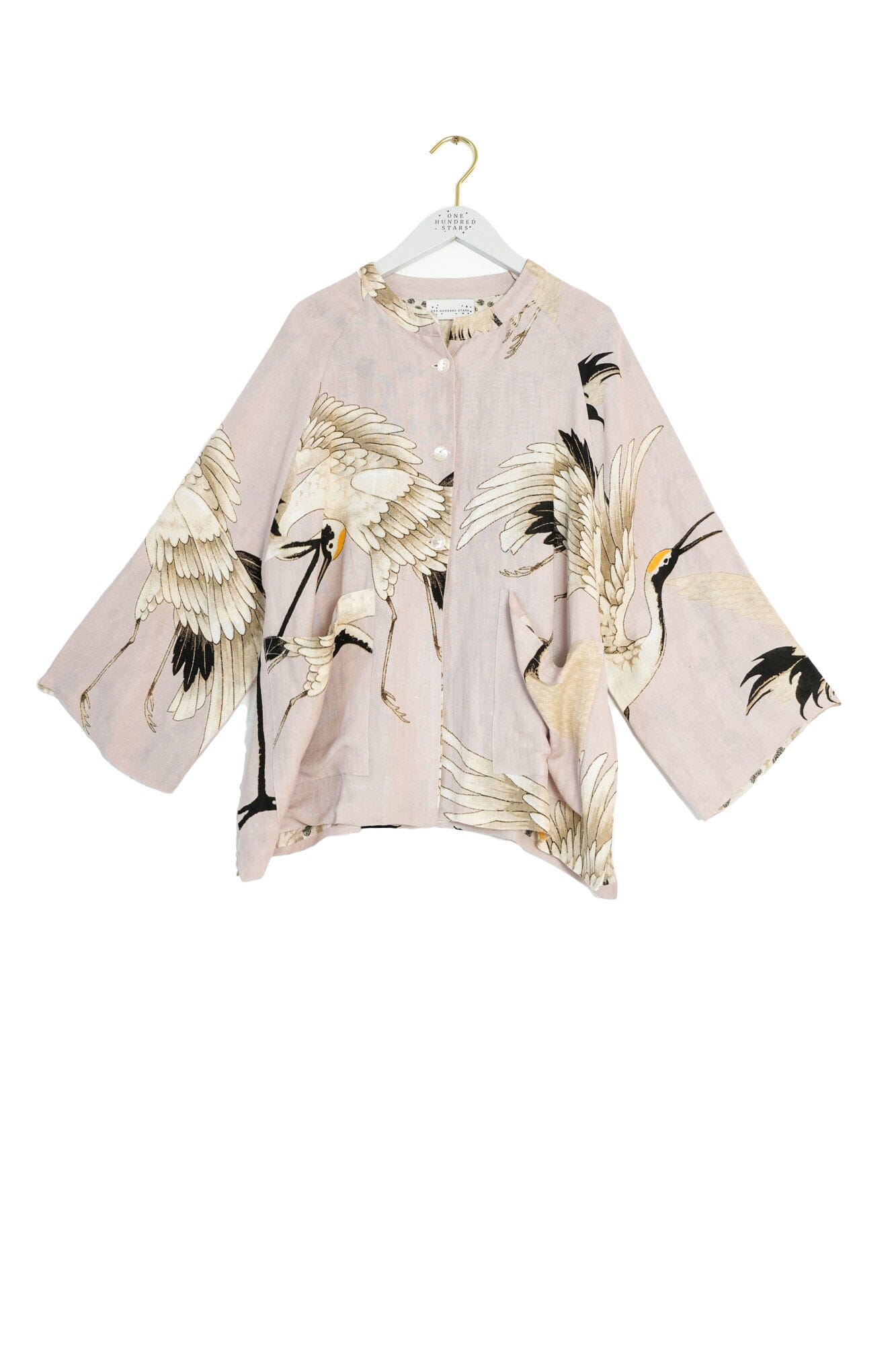 Linen Jacket | Stork | Plaster Pink Coats & Jackets One Hundred Stars 