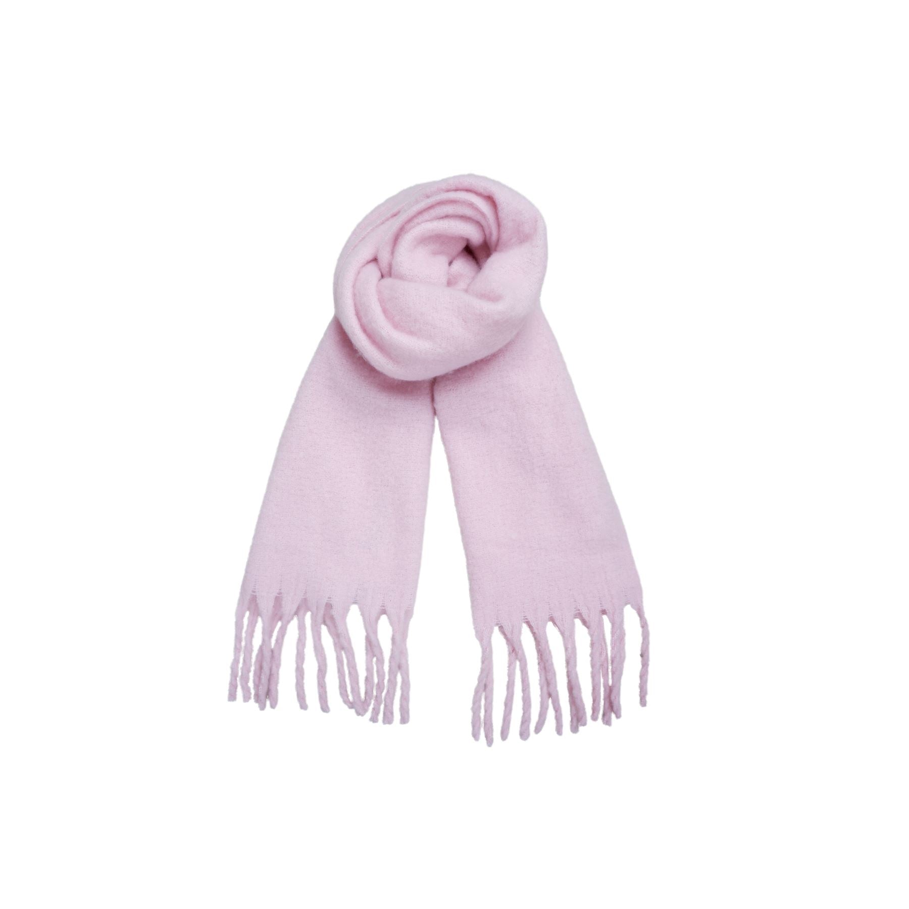 Lorraine Soft Scarf | Light Pink Scarves Black Colour 