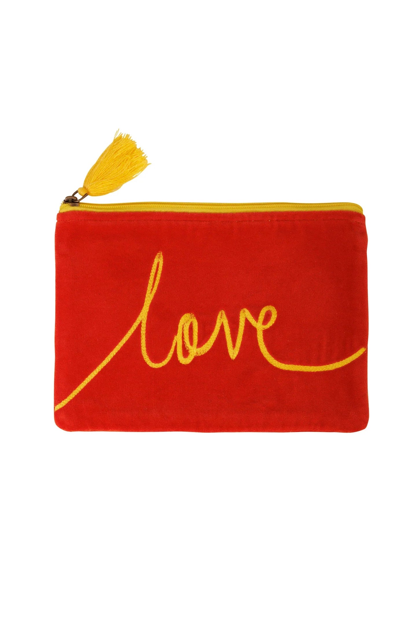 Love Pouch | Orange/Yellow Pouch Pink Lemons 