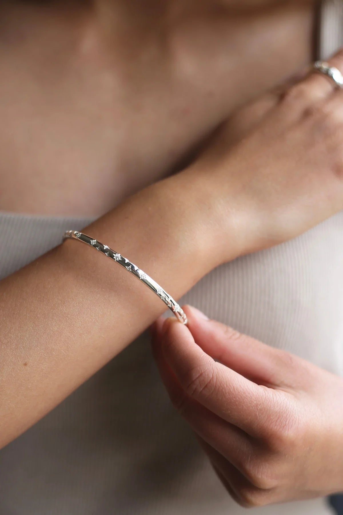 Luck Bangle | Silver Bracelet Tutti & Co 