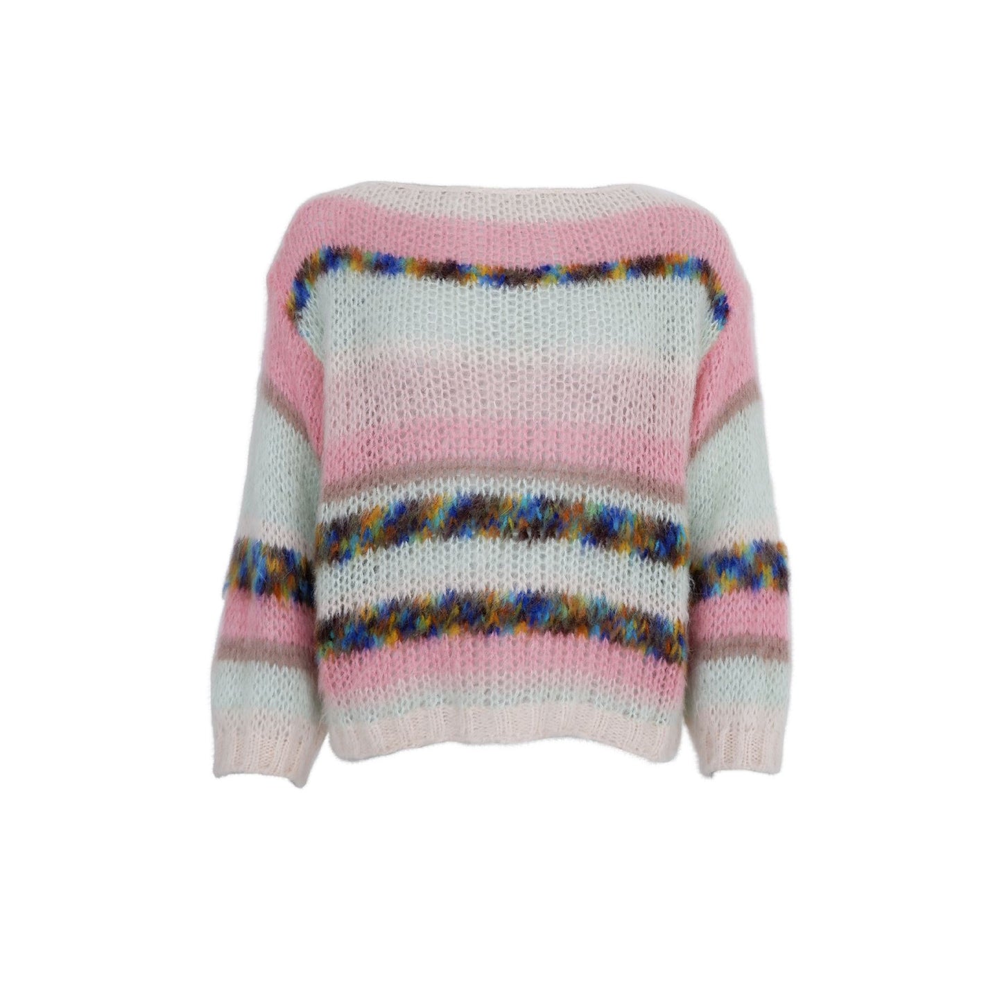 Minty Stripe Jumper | Minty Rose Jumper Black Colour 