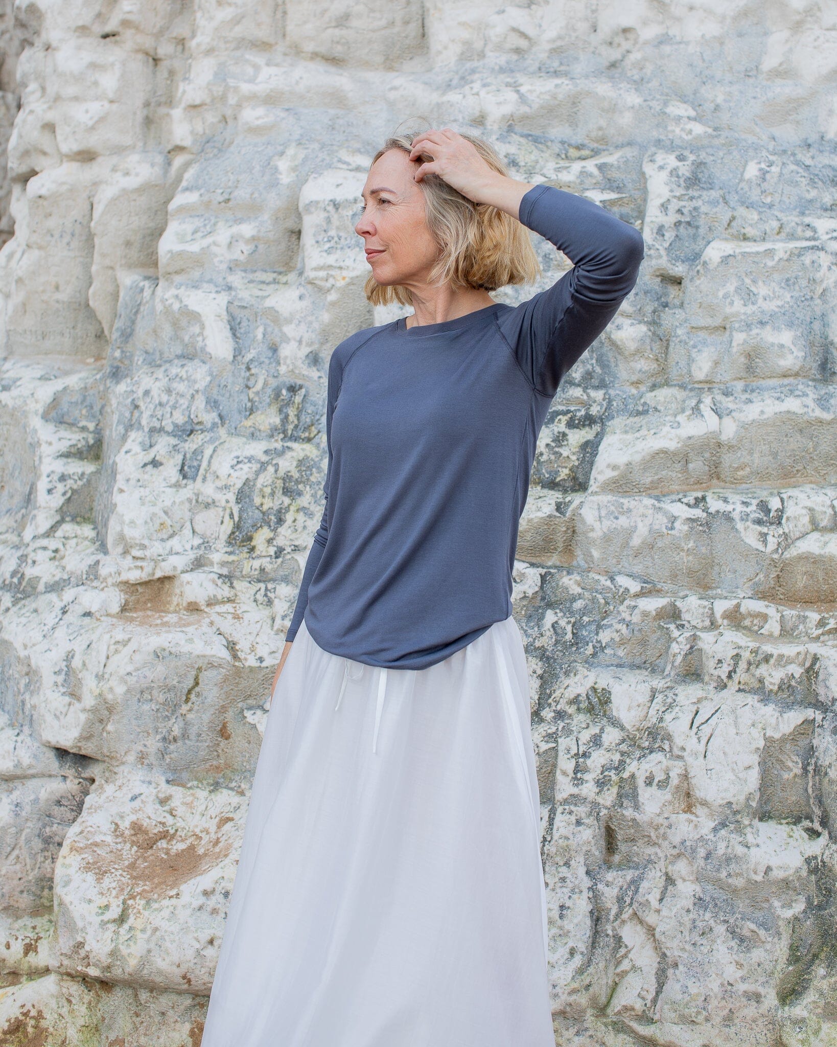 Monica T-Shirt | Charcoal Shirts & Tops Chalk 