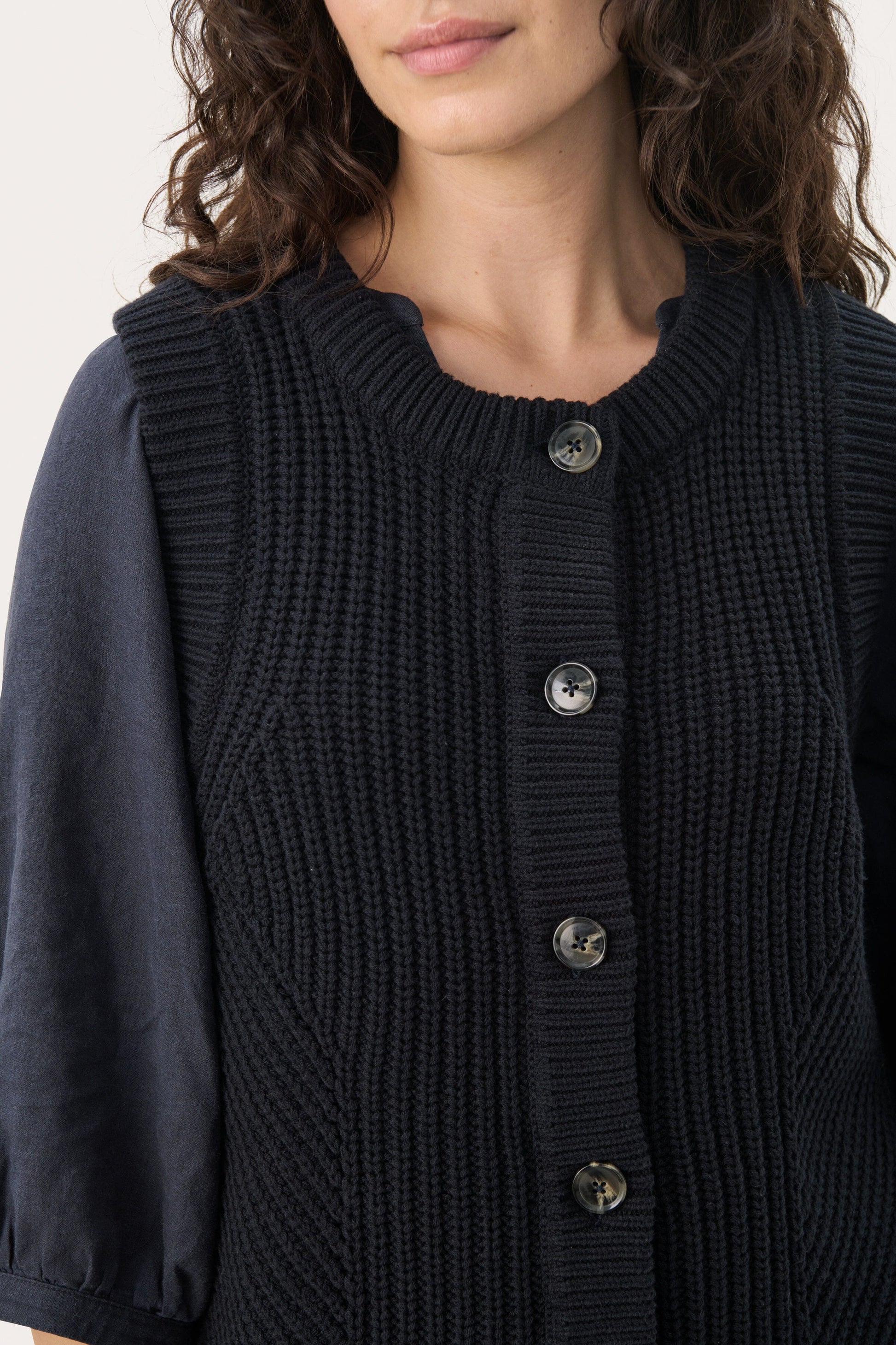 Noemie Vest | Dark Navy Waistcoat Part Two 